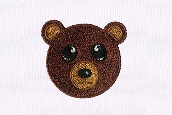 Adorable Teddy Bear Face for Your Embroidery Projects