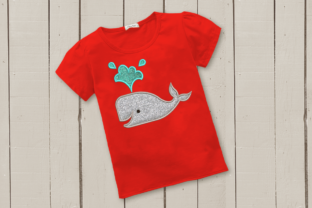 Adorable Whale Applique for Charming Embroidery