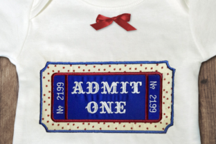 Carnival Ticket Applique: A Charming Addition