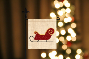 Charming Santa's Sleigh Applique for Sweatshirts