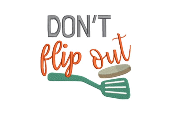 Don't Flip Out: A Charming Embroidery for Home and Heart