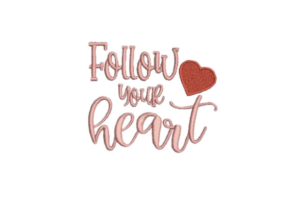 Follow Your Heart: A Charming Embroidery Design