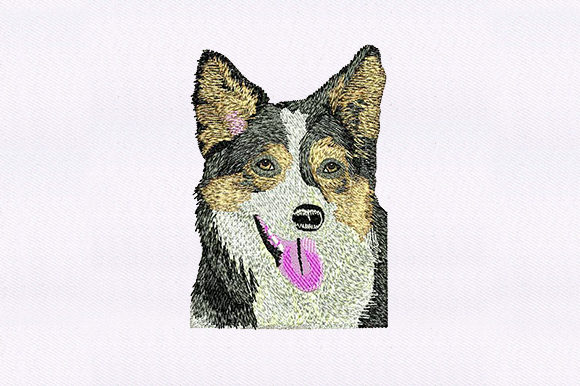 German Shepherd Face: A Premium Embroidery Design