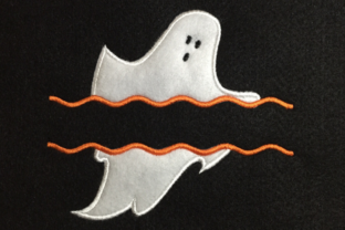 Ghost Split Applique: A Spooky Yet Adorable Design