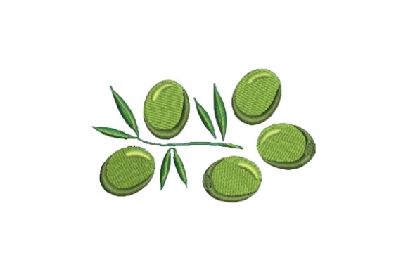 Green Olives: A Fresh Embroidery Design for Your Shop