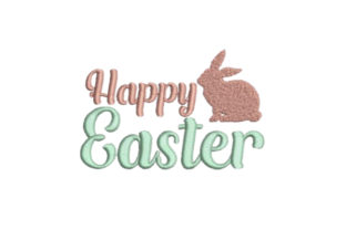 Happy Easter Bunny Embroidery: A Festive and Charming Design