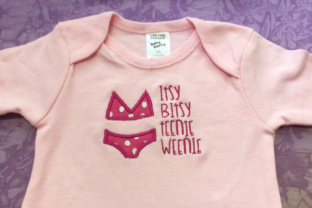 Itsy Bitsy Bikini Applique: A Charming Embroidery Design