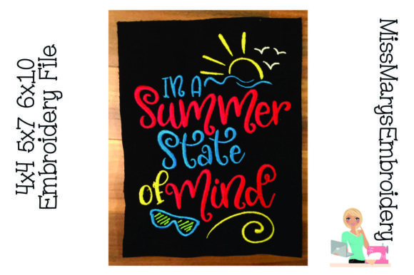 Summer State of Mind: A Perfect Embroidery Design
