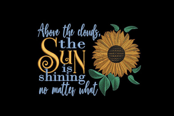 Sunflower and Inspirational Quote: A Charming Design