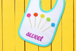 Sweet Lollipops: A Delightful Embroidery Design