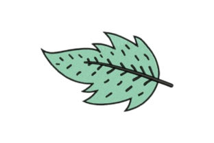 Teal Leaf: A Charming Addition to Your Embroidery Collection